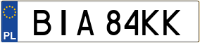 Trailer License Plate